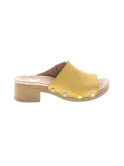 Pre-owned Dansko Mule/clog In Yellow