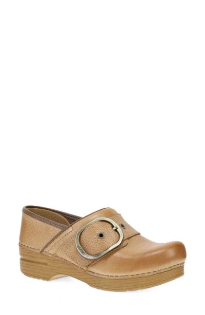 Dansko Pearson Buckle Strap Clog In Brown