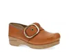 Dansko Pearson Buckle Strap Clog In Brown