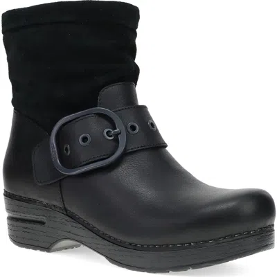 Dansko Pearson Leather Clog Boot In Purple