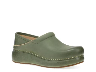 Dansko Platform Pro Slipon In Green