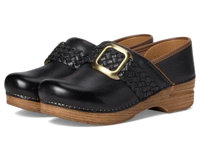 Dansko Pro Braided Clogs In Black