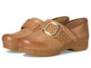 Dansko Pro Braided Clogs In Brown