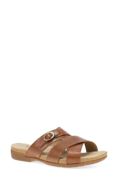 Dansko Regan Slide Sandal In Brown