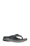 Dansko Rosemary Platform Flip Flop In Black Calf