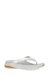 Dansko Rosemary Platform Flip Flop In Silver