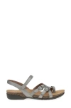 Dansko Roslyn Sandal In Antique Silver Metallic