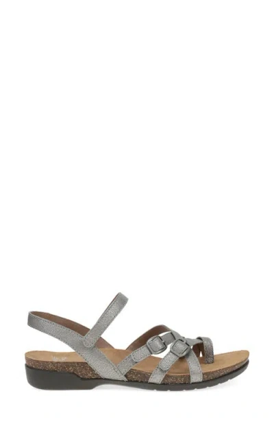 Dansko Roslyn Sandal In Antique Silver Metallic