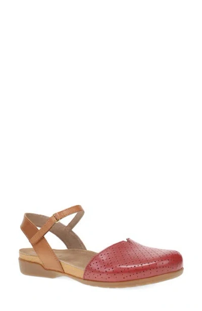Dansko Rowan Flat In Red