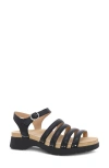 Dansko Woman Sandals Black Size 7 Leather In Black