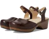Dansko Sam Sandal Women's Brown Leather Ankle Strap Slingback Jobb414 In Brown