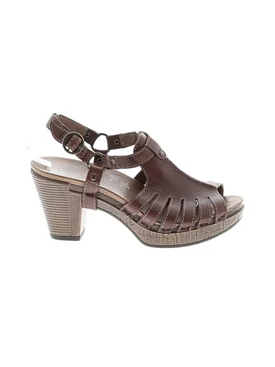 Pre-owned Dansko Sandals In Brown