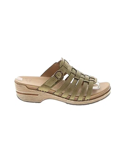Pre-owned Dansko Sandals In Green