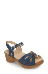 Dansko Season Sandal In Denim Suede