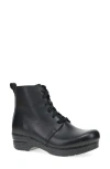 Dansko Sigourney Combat Boot In Black