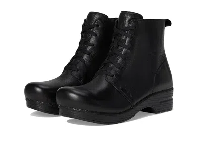 Dansko Sigourney Flat Shoes Black Tumbled : Eu 42 (us