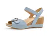 Dansko Stella Ankle Strap Platform Wedge Sandal In Blue