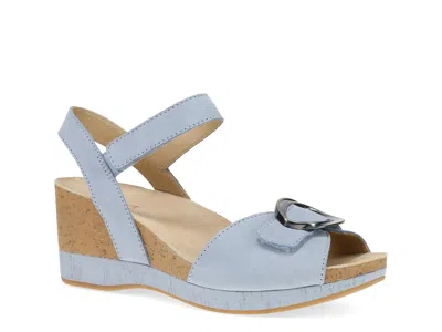 Dansko Stella Wedge Sandal In Blue