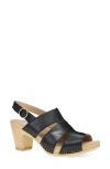 Dansko Tatiana Sandal In Black Pull Up
