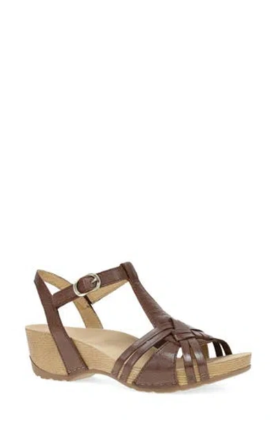 DANSKO DANSKO TIA ANKLE STRAP PLATFORM WEDGE SANDAL