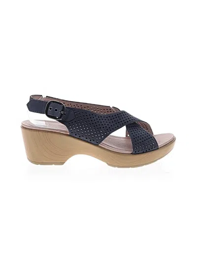 Pre-owned Dansko Wedges In Blue