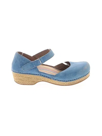 Pre-owned Dansko Wedges In Blue