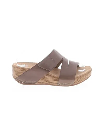 Pre-owned Dansko Wedges In Brown