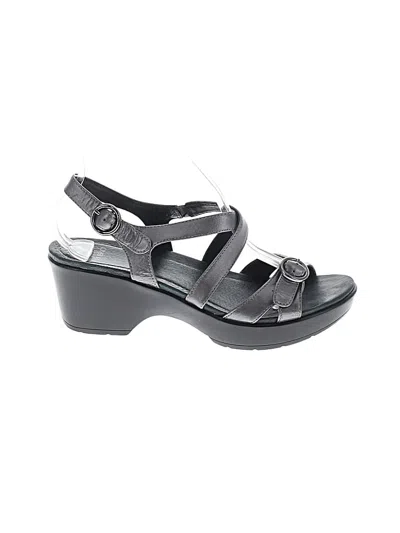 Pre-owned Dansko Wedges In Gray