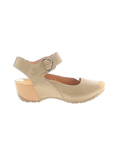 Pre-owned Dansko Wedges In Tan