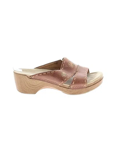 Pre-owned Dansko Wedges In Tan