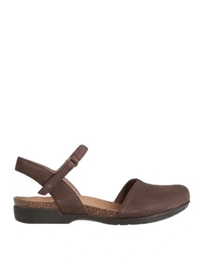 Dansko Woman Ballet Flats Chocolate Brown Size 6 Leather