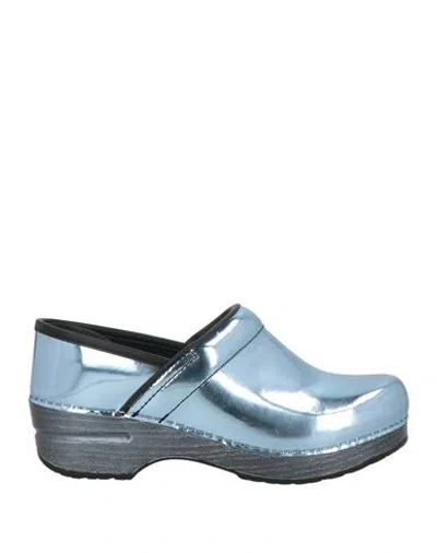 DANSKO DANSKO WOMAN MULES & CLOGS AZURE SIZE 8 LEATHER