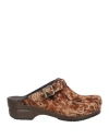 Dansko Woman Mules & Clogs Camel Size 9 Leather In Multi