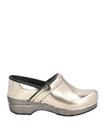 Dansko Woman Mules & Clogs Platinum Size 8 Leather In Silver