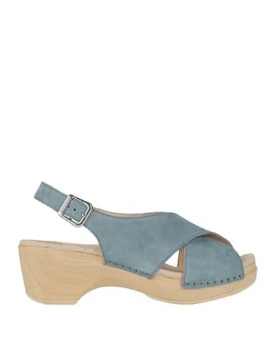 Dansko Women's Sloane Sandal In Denim Suede In Blue