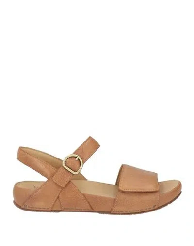 Dansko Woman Sandals Light Brown Size 9 Leather In Multi