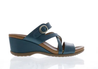 Dansko Women's Ana Wedge Sandals In Teal In Blue