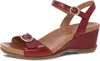 Dansko Women's Arielle Wedge Sandal In Red In Red