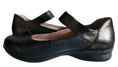 Dansko Women's Audrey Flat Shoes In Black In Multi