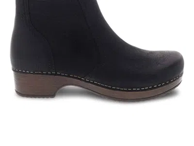 Dansko Women's Barbara Burnished Nubuck Bootie In Black