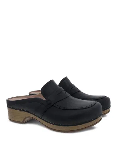 Dansko Women's Bel Penny Mule In Oiled Black In Multi