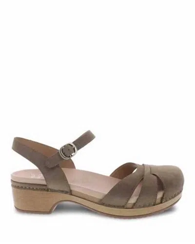 Dansko Women's Betsy Sandal In Taupe In Green