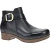 Dansko Women's Brennan Calf Leather Boots In Black In Black