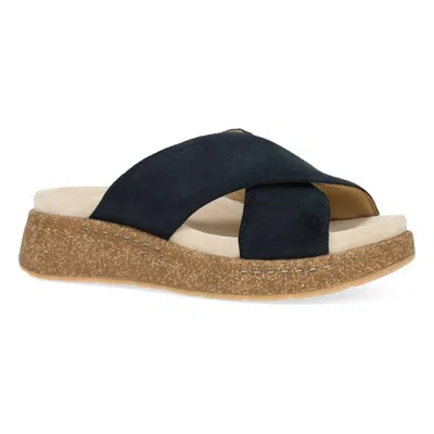 Dansko Women's Bridget Casual Sandals In Black Burnished Suede In Multi