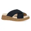 Dansko Bridget Platform Wedge Slide Sandal In Black