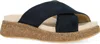 Dansko Bridget Platform Wedge Slide Sandal In Black