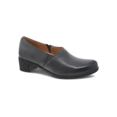 Dansko Women's Camdyn Burnished Nubuck Shoe In Grey In Multi