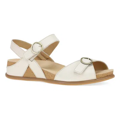 Dansko Women's Candace Sandal In Ivory Full Grain In Multi