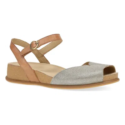 Dansko Women's Cass Sandal In Platino/tan In Multi