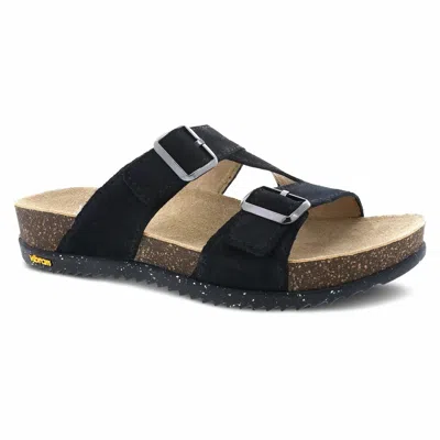 Dansko Women's Dayna Sandal In Black Suede